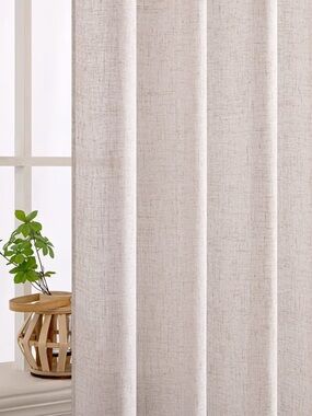 MIULEE Natural White Curtain